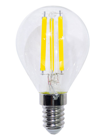 Lampada LED G45 E14 2,5W 2700k 250lm 320° ⌀45x80mm filamento trasparente