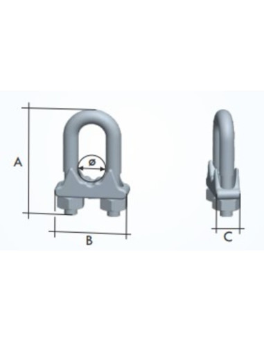 Morsetto per fune d5