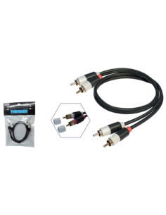 Cavo audio 2x RCA maschio 1m