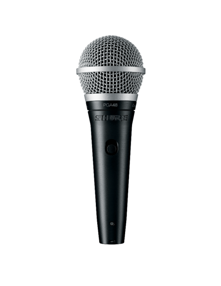 Microfono dinamico cardiode per voce con interruttore e cavo XLR-XLR