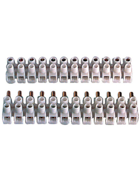 Morsettiera a innesto12 poli con spina e presa ad innesto 17.5a 450v  2.5mmq