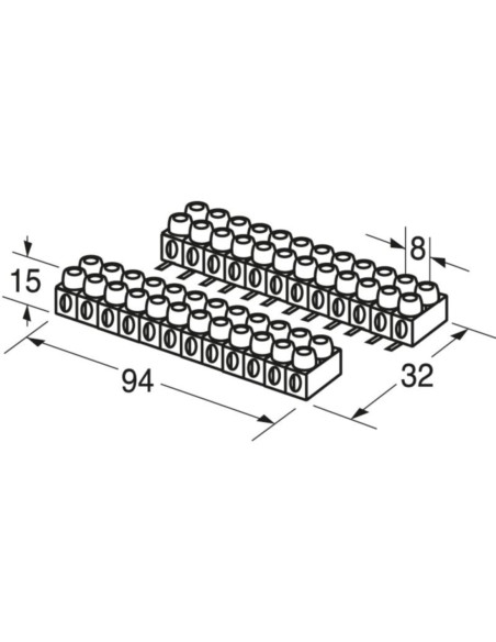 Morsettiera a innesto12 poli con spina e presa ad innesto 17.5a 450v  2.5mmq