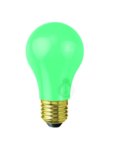 Lampadina LED E27 goccia colorata verde a luce...