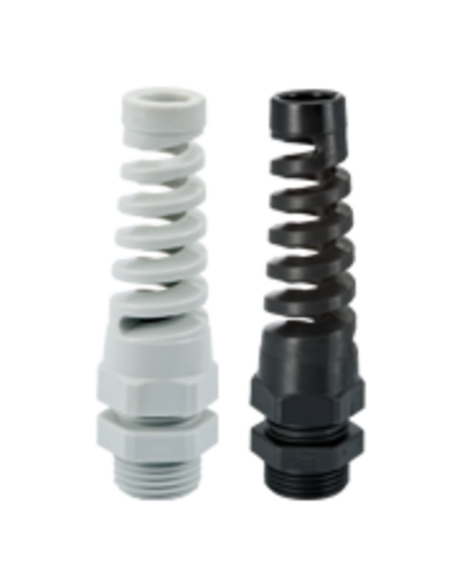 Pressacavo poliammide spiralato PG13,5 grigio