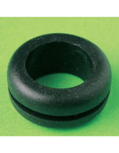 Passacavo standard PVC nero h.8mm ⌀14mm -  foro ⌀5mm