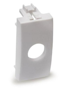 Plastica compatibile ABB chiara bianca singolo frutto