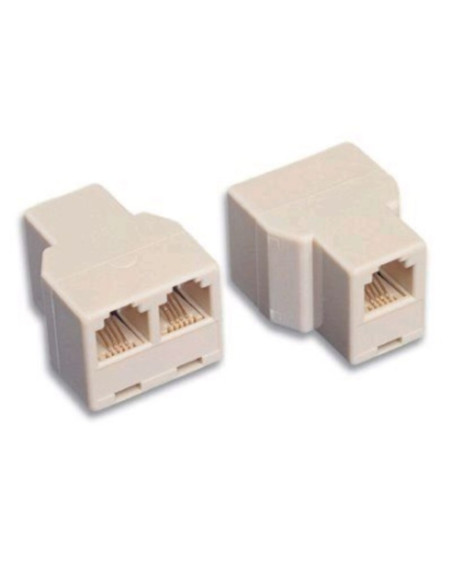 Adattatore tel 1x 6/4 fem a 2x6/4 fem