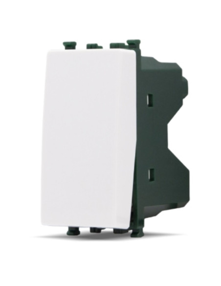 Pulsante unipolare compatibile PLANA colore bianco