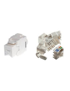 Presa RJ45 cat 5e bianca autocrimpante