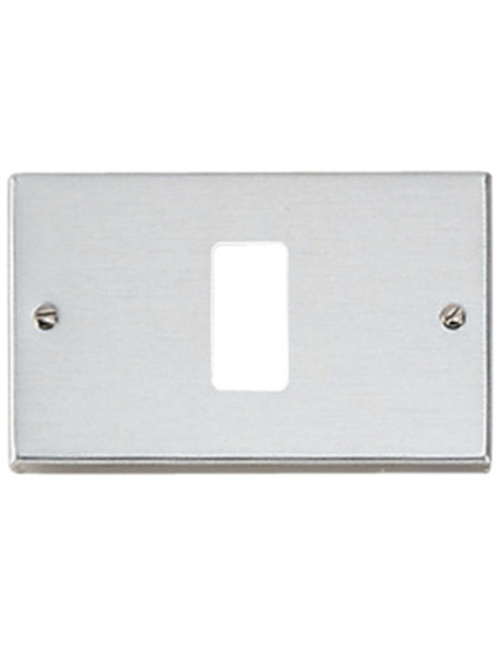 Placca paglierino 1 foro serie magic