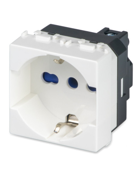 Presa Schuko + bipasso per serie master