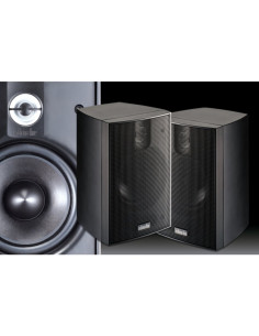 Diffusore compatto 2 vie woofer 100mm vernice nera