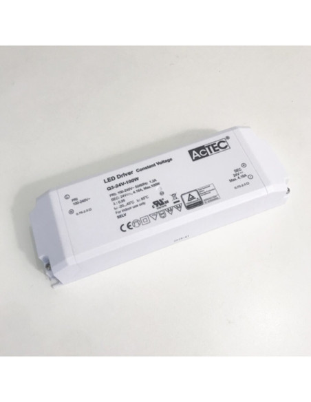 Alimentatore LED 24V 100W slim actec Q3-24V-100W