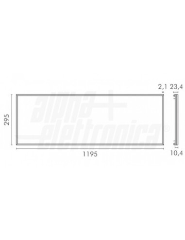 Pannello LED 40W 30x120cm TRI bianco selezionabile