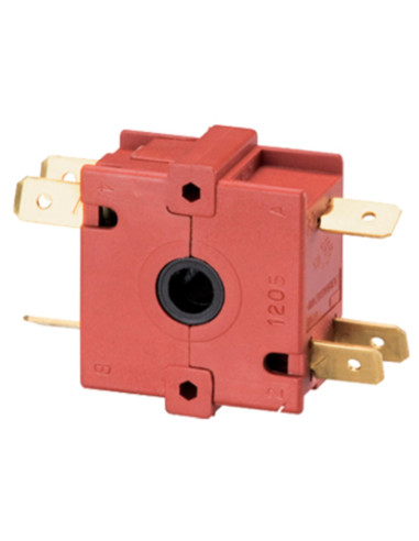 Commutatore rotativo con fast. 6.3x0.78 12A 4...