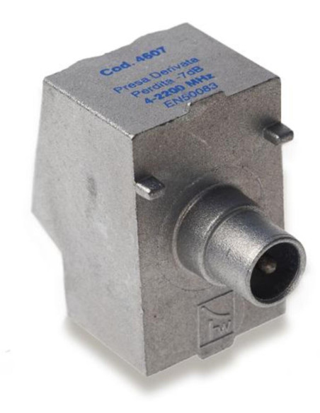 Presa  in pressofusione 2,2 ghz derivata  7 db boccola maschio