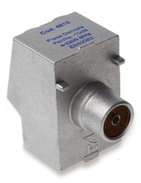 Presa  in pressofusione 2,2 ghz derivata  10db boccola femmina