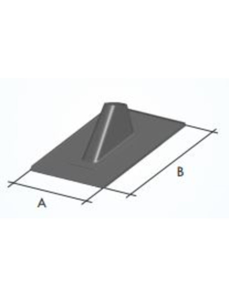 Tegola gomma morbida in lega polimerica morbida per palo ø 70
