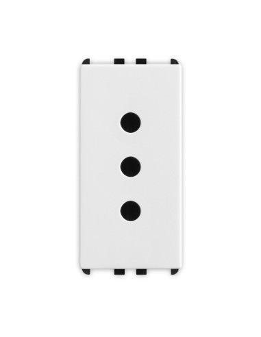 Presa 2P+T 10A bianca serie PIXIA