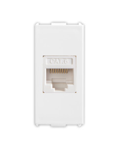 Frutto presa RJ45 Cat.6 non schermata bianca serie PIXIA