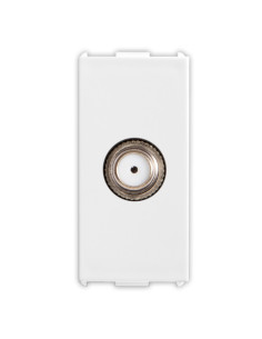 Frutto presa coassiale F femmina diretta bianca serie PIXIA