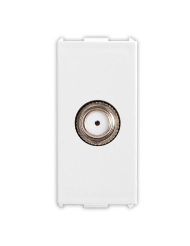 Frutto presa coassiale F femmina diretta bianca...