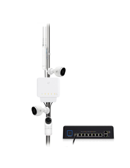 Switch rete 5 porte RJ45 gigabit outdoor 1x PoE++ / 4x PoE