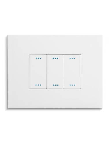 Placca 3 posti Snow White serie PIXIA