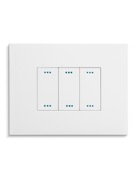 Placca 3 posti Snow White serie PIXIA