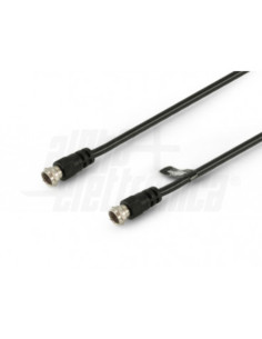 Cavo antenna satellite spina f  nero 2m