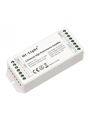 Amplificatore RGB+CCT 12/24Vdc 15A MI Light PA5