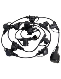 Catena porta 12 lampadine E27 3m interno/esterno