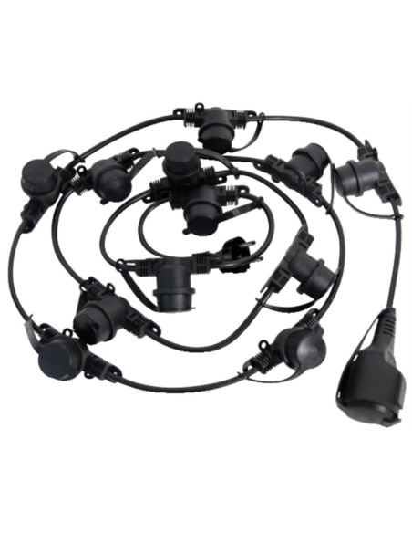 Catena porta 12 lampadine E27 3m interno/esterno