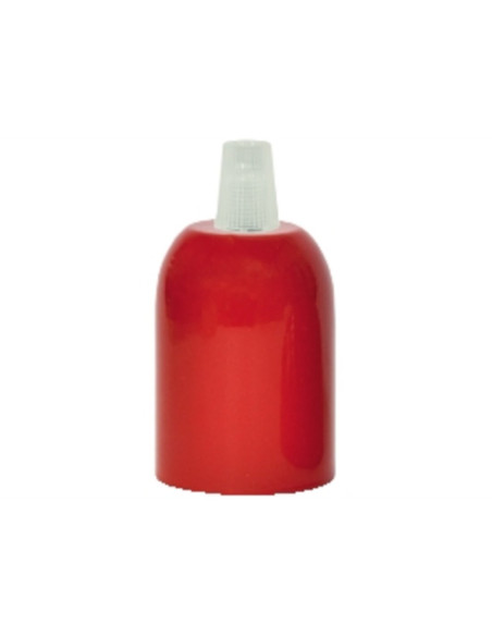 Portalampada E27 verniciato rosso