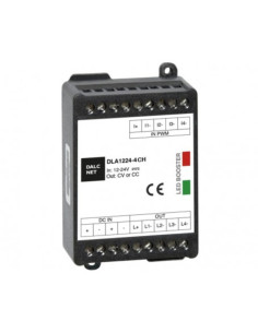 Booster 4 cnali dc input 12/24 v dc comando d-pwm