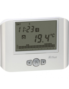 Cronotermostato settimanale da parete rf  bianco a batterie