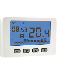 Cronotermostato settimanale da parete con tasti 3...