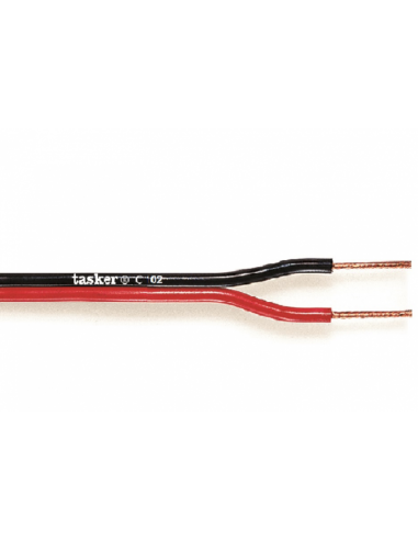 Cavo piattina rosso/nera 2x 0,75mm² per casse...
