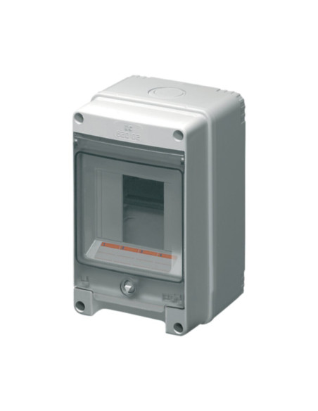 Centralino da esterno parete IP65 da 2/4 moduli DIN colore grigio