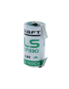 Batteria litio 2/3a 3,6V 2100mAh Saft con linguette...