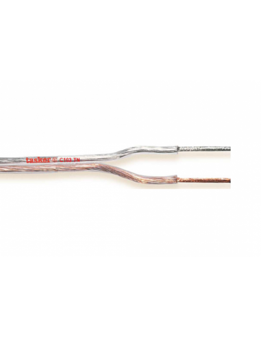 Cavo flat trasparente 2x 0,22mm²