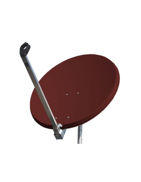 Po 80 f/r offset cm. 80 in acciaio, comp leta di attacco al palo, rossa