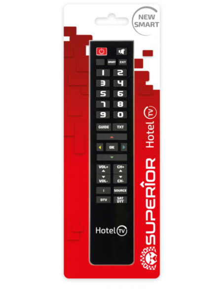 Telecomando universale Hotel TV nero hospitality