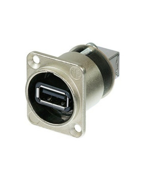 Connettore USB passante da pannello silver IP65