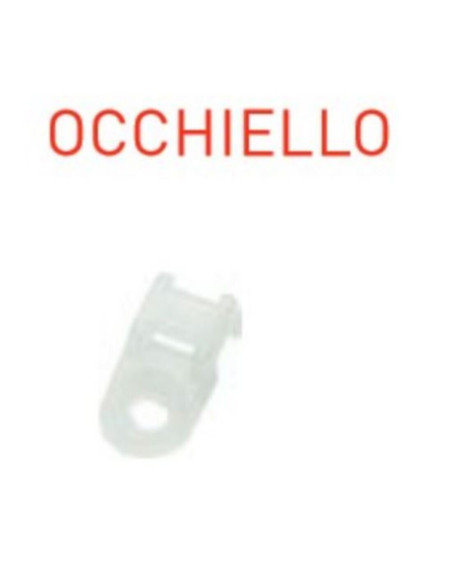 Occhiello pa6.6 bianco vite larga 4,8