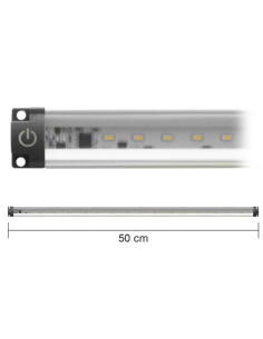 Barra LED 5W 4000k 50cm ultra piatta con interruttore