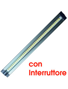 Barra triangolare 42 LED 24V 3W 30cm6000 k con interuttore