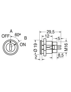 Interruttore a chiave miniatura 2