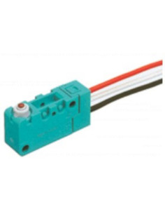 Microswitch miniatura SPDT uscita cavo leva lunga a rullo...