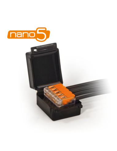 Giunto con gel per cavi 4mm² + wago221...